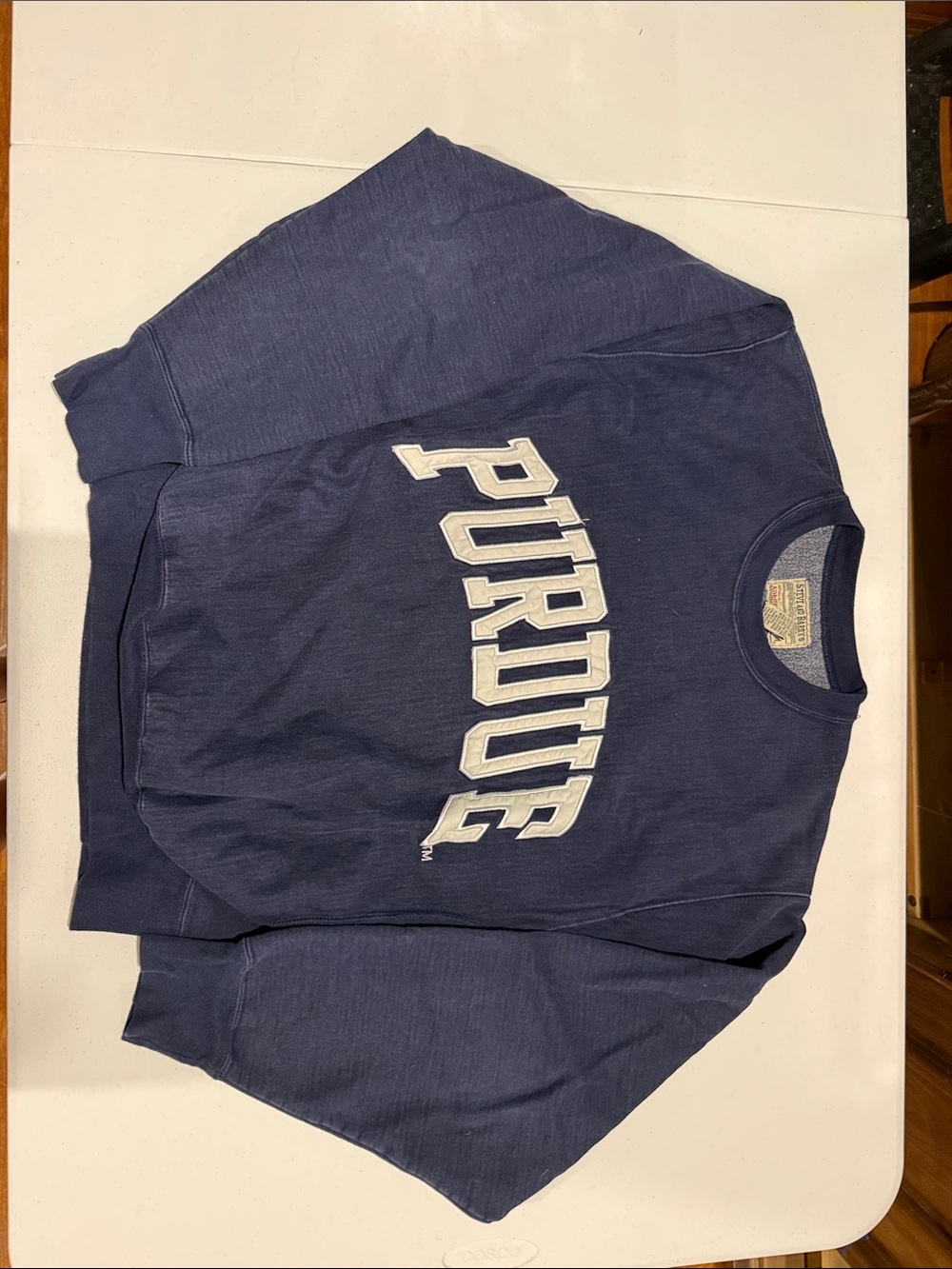 Steve & Barry's Navy Blue 'Purdue' Crewneck Sweatshirt